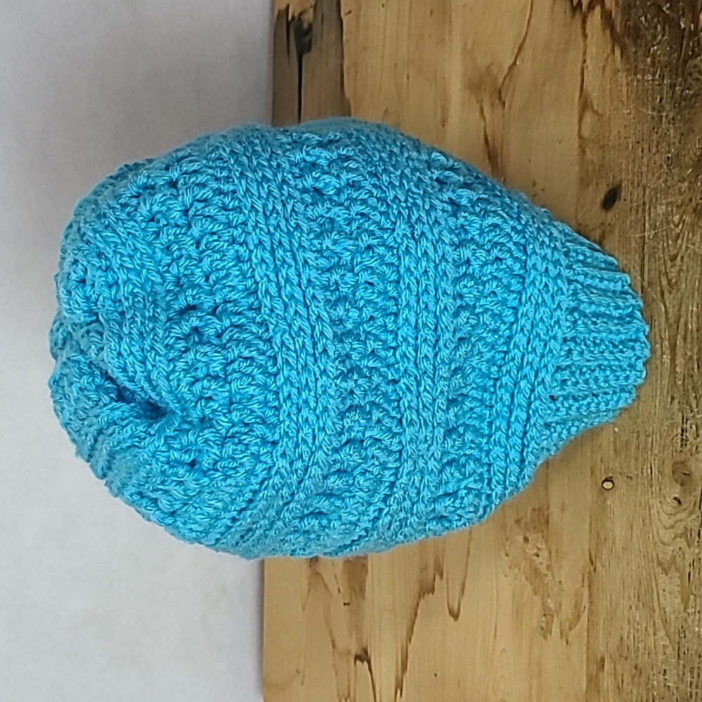 1️⃣7️⃣Handmade Winter Hat Blue-NEW - Picture 2 of 6